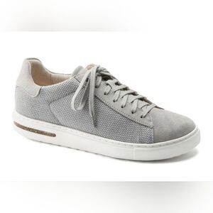 Birkenstock 41 Bend Low Canvas-Suede Sneaker in Whale Grey